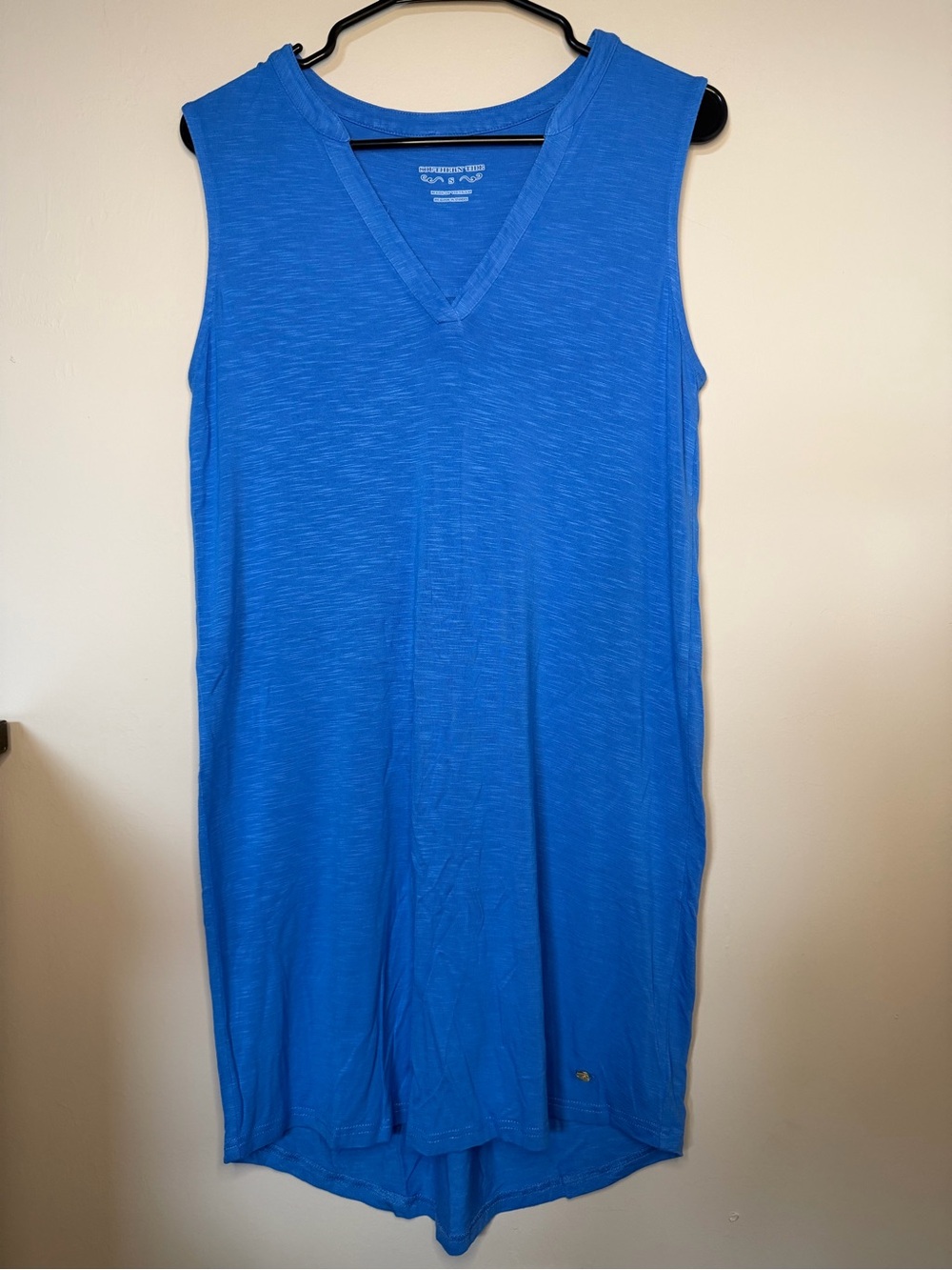 Southern Tide Bright Blue Sleeveless V-Neck Dress
